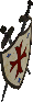 Templar Knight Shield and Swords